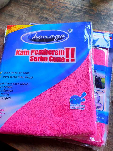 Kain Lap Microfiber Honaga 30 X 30 Cm 320 Gsm