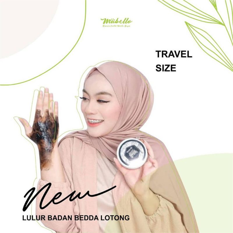 MABELLO LULUR BEDA LOTONG TRAVEL SIZE 100GR