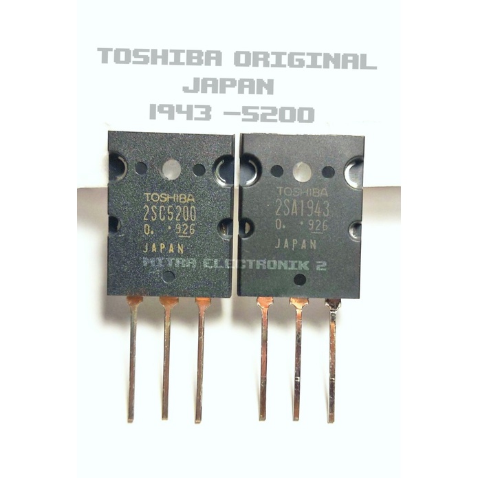 Transistor Toshiba 2sc5200 2sa 1943 Original Tidak Nempel Magnet