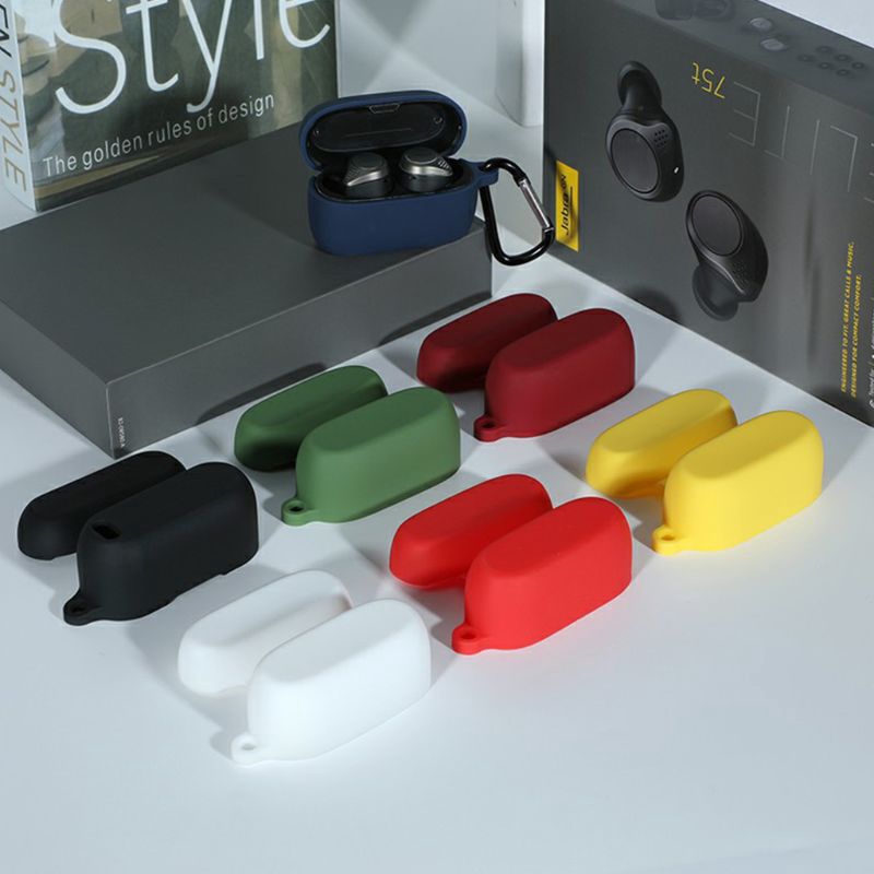 Case Pelindung Earphone Bahan Silikon Untuk Jabra Elite Active 75t