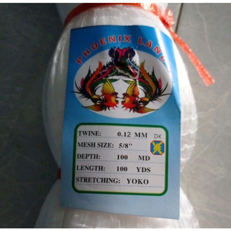 0Jaring ikan kecil 0.12 5/8 inchi 100md/100yds yoko jaring ikan wader Ikan sepat jaring ikan senar j