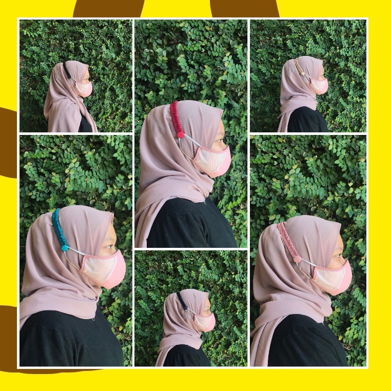 KONEKTOR MASKER / PENGAIT TALI MASKER EARLOOP / PENGAIT MASKER HIJAB / PENGAIT TALI MASKER HIJAB