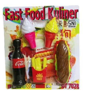 Mainan Hotdog + Ice Cream Fast Food Kuliner DT7028 Masakan - Kado Mainan Anak Perempuan