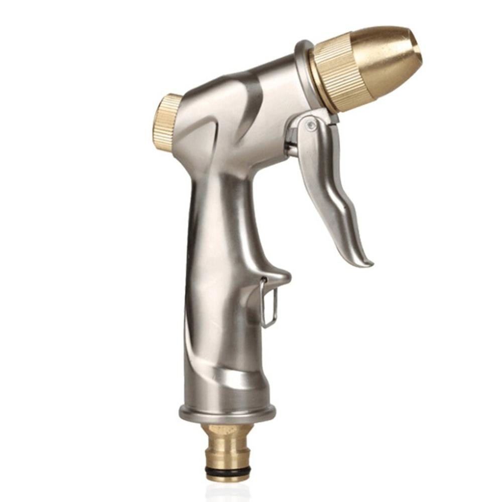 Semprotan Air Steam Cuci Mobil/Motor Pure Copper Water Gun - Silver