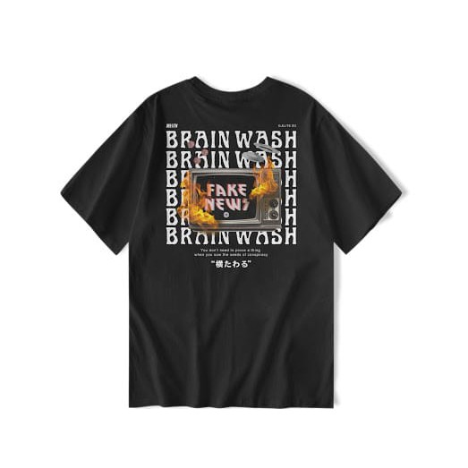 Milestones BRAINWASH BLACK T-shirt