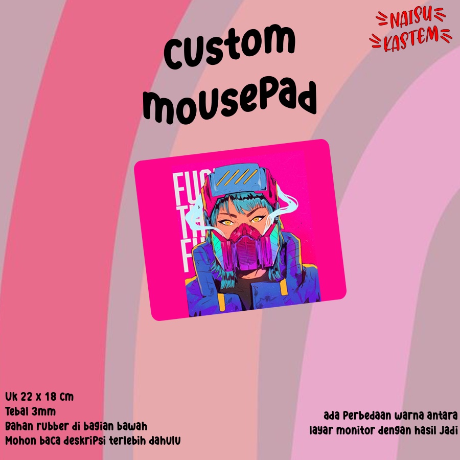 Custom Mousepad Premium Custom Gambar Bebas - Naisukastem