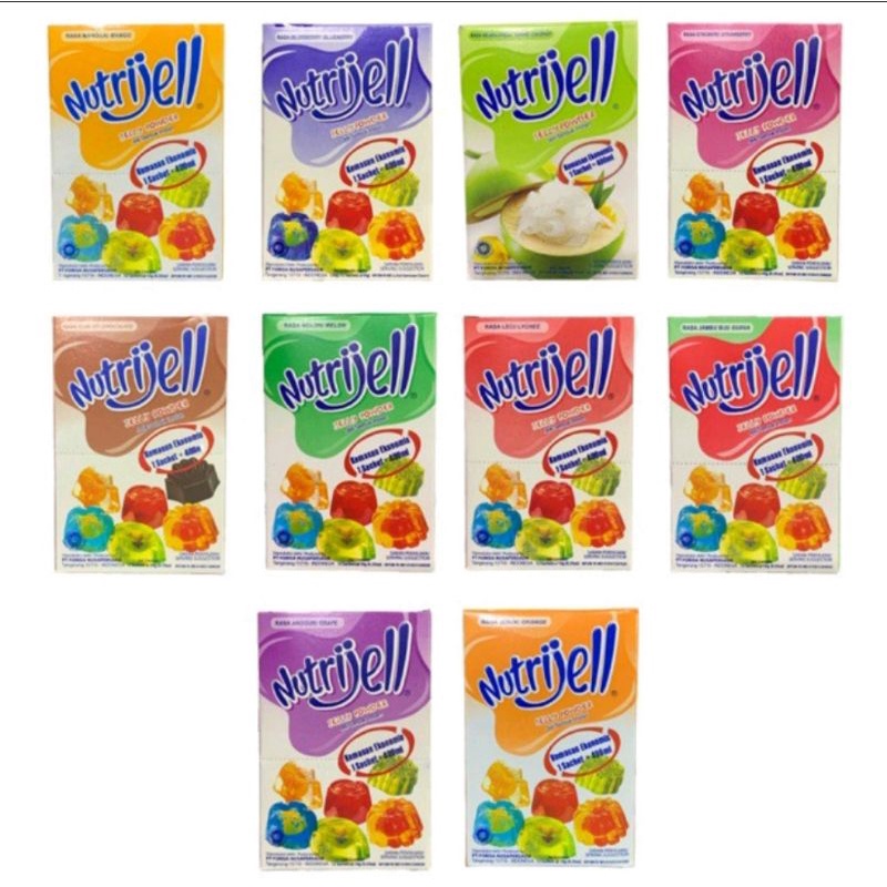 

Nutrijell Nutrijel Jelly Powder Instant Agar Agar All Varian Rasa