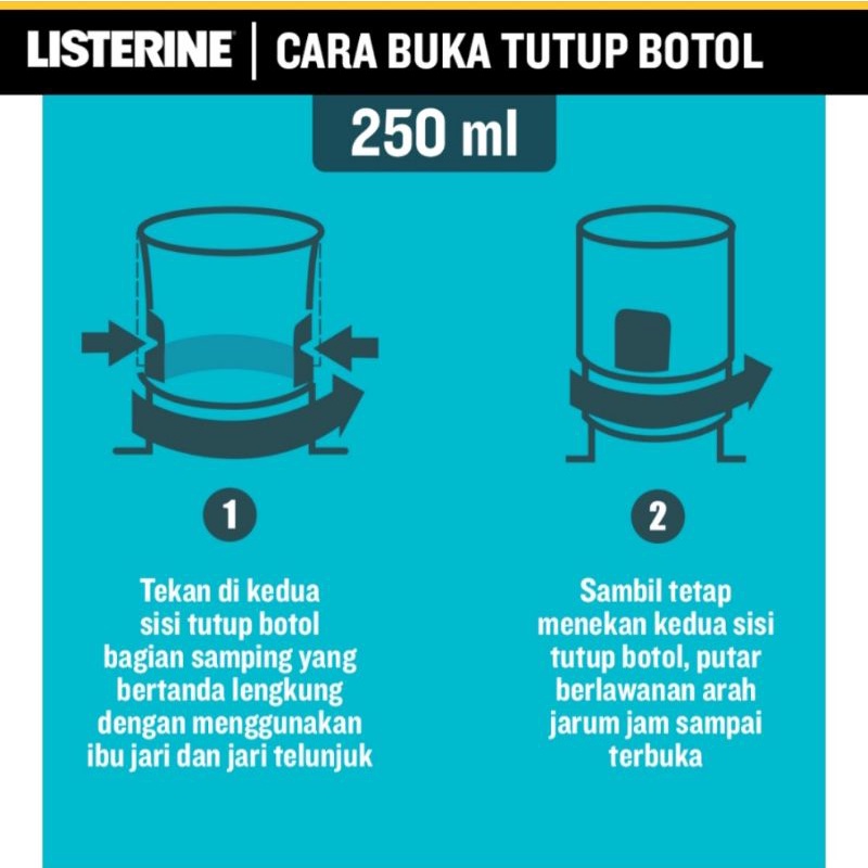 Listerine Cool Mint Mouthwash / Obat Kumur Antiseptik 250mL