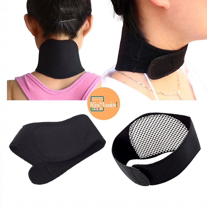 MAGNETIC NECK MASSAGER - Alat Pijat Bantalan Pelindung Leher Tengkuk Sensasi Panas Hangat Anti Nyeri