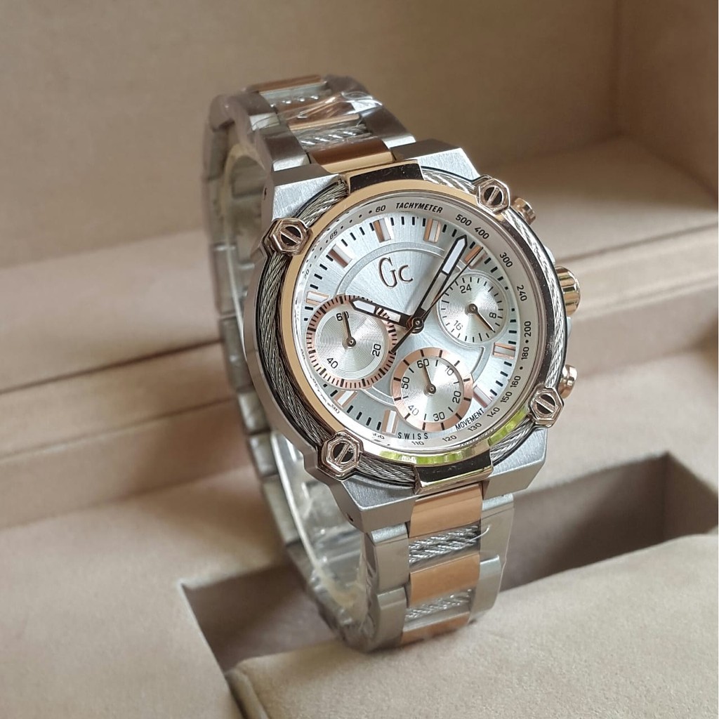 Jam Tangan Wanita Gues Colection Stainless Steel Crono Aktif