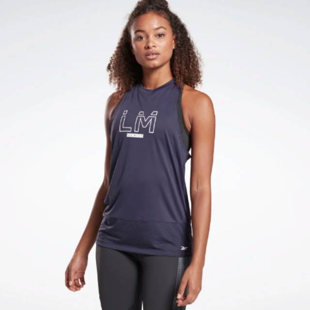 Reebok Lesmills LM Tanktop Woman Baju Atasan Tank Top Olahraga Wanita Cewek Les Mills LM Original