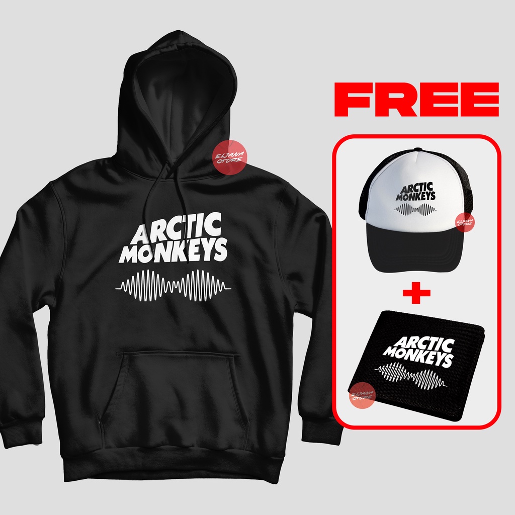 Artic Monkey / Topi Artic Monkey / Hoodie Artic Monkey / Dompet Artic Monkey / Sweater Artic Monkey/ Paket Topi Hoodie Dompet Artic Monkey/ Topi Band / Hoodie Band / Dompet Band /