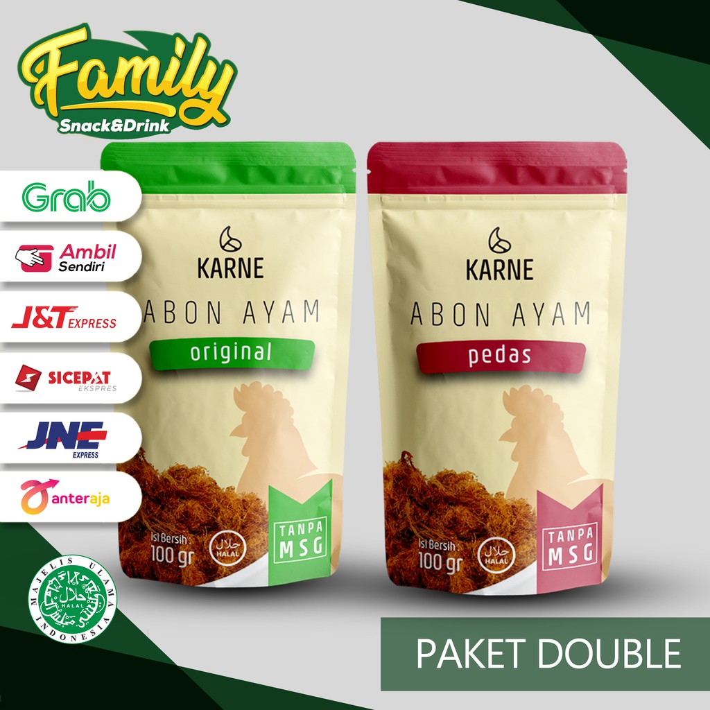 

Bundling 2 Pcs Chicken Floss Abon Ayam Rasa Original dan Abon Ayam Pedas Non MSG