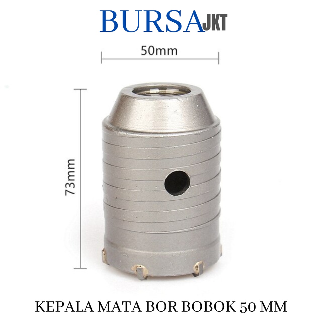 MATA BOR SET LUBANG HOLESAW 30 - 80 MM + KONEKTOR HOLLOW CORE SDS PLUS 110 MM