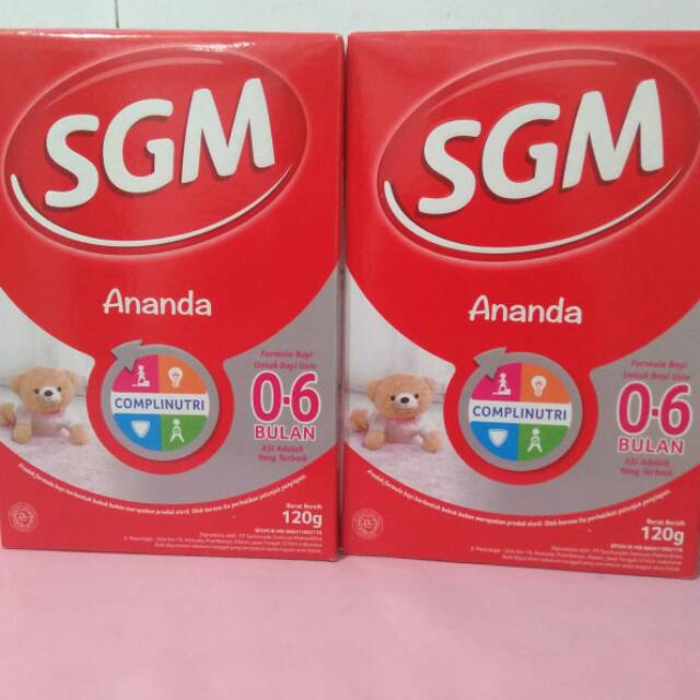 SGM ANANDA 0-6 BULAN 120 gram | Shopee Indonesia