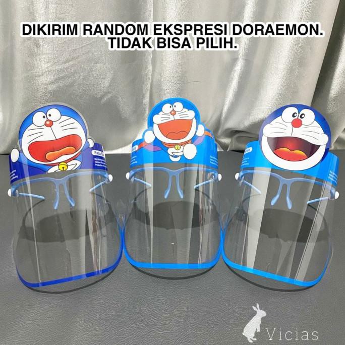 Face Shield Kacamata Anak Faceshield Karakter Disney Avenger Doraemon - Doraemon