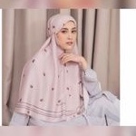bergo vanilla hijab preloved
