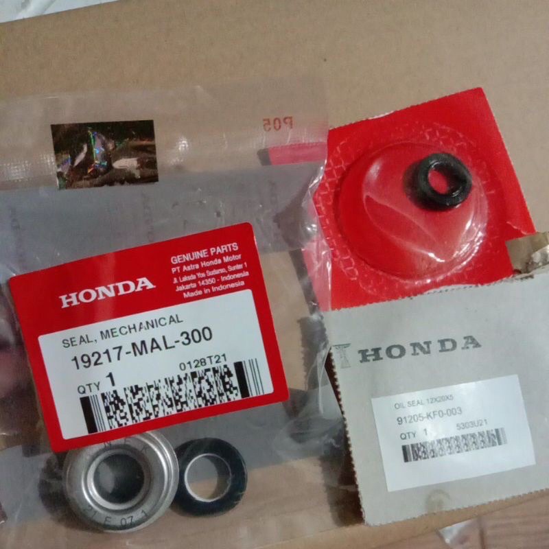 SEAL MECHANICAL SIL WATERPUMP POMPA AIR RADIATOR HONDA CB150R / CS-1 / CBR150 / ALL NEW CB150R / SONIC 150 91205KF0003 19217MAL300