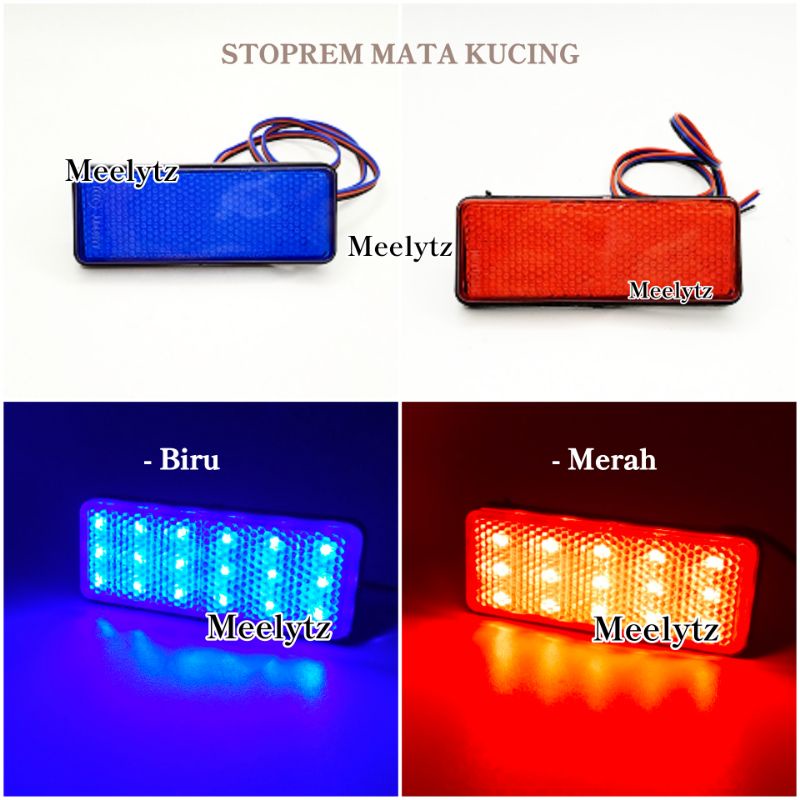 Lampu LED stoprem mata kucing 2 mode senja diam rem kedip dijamin terang universal waterproof