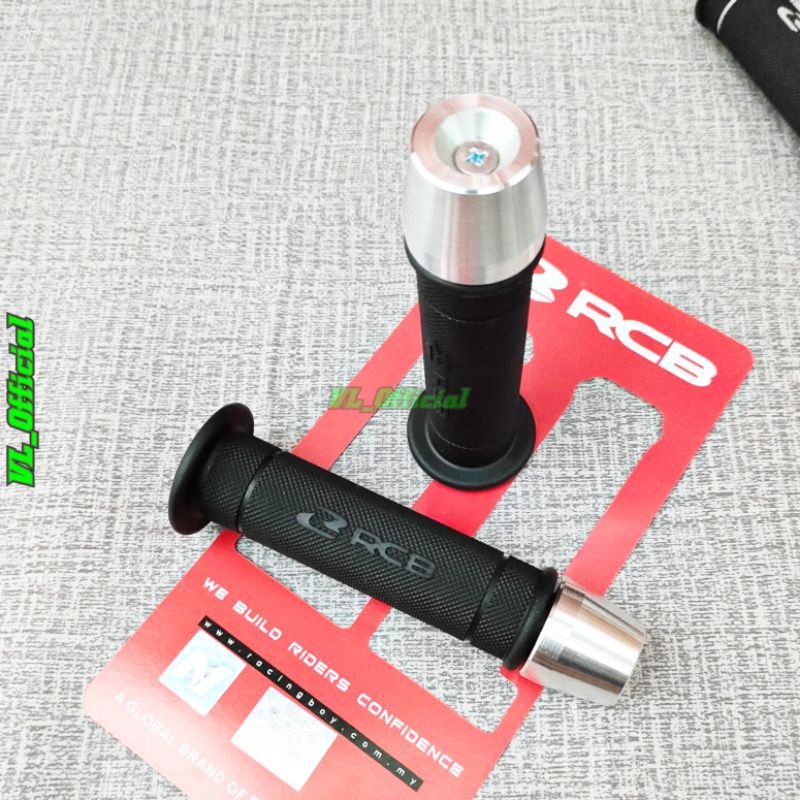 HANDGRIP SARUNG GAS RCB RACING BOY ORIGINAL + JALU STANG CHROME MODEL PCX UNIVERSAL MOTOR HANDGRIP HANDFAT HANDSPAD GRIP RCB HG55 HG 55 HG 66 ORIGINAL RCB RACINGBOY beat mio vario scoopy honda yamaha suzuki grand filano vespa sprint primavera vespa matic