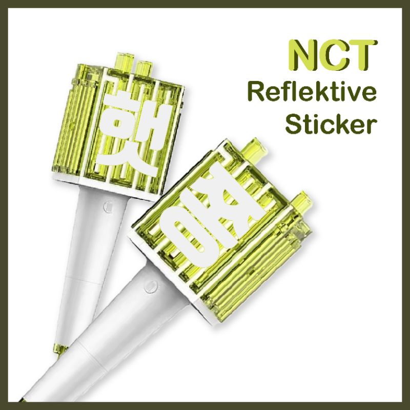 STIKER REFLECTIVE ATAU HOLOGRAM LIGHTSTICK NCT STIKER NCT LIGHTSTICK