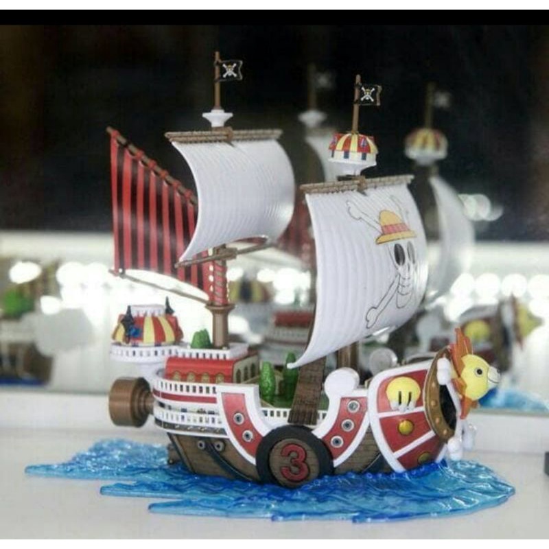 Grandship one piece kapal thousand sunny action figure one piece luffy kong gun zoro sanji figure