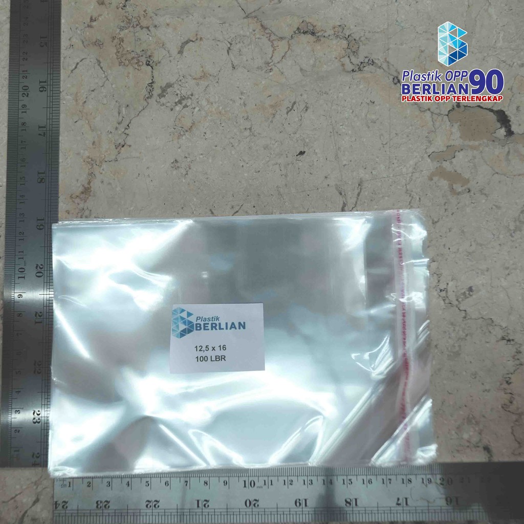 

Plastik OPP 12,5 X 16 CM 20 MIC 100LBR Lem Atau Seal