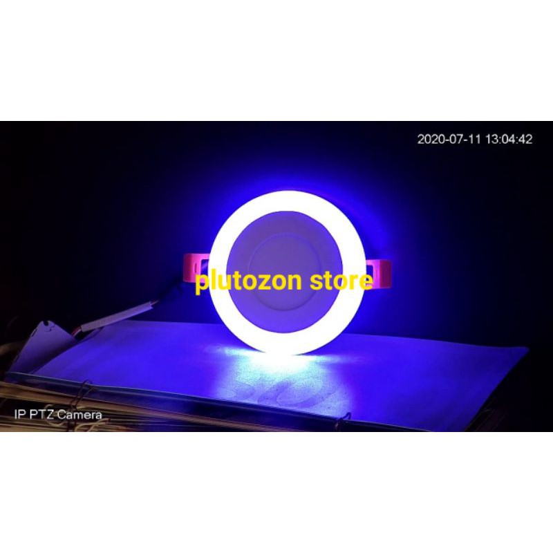 (9WATT)LAMPU DOWNLIGHT LED LAMPU PLAFON 2 WARNA LIST BIRU