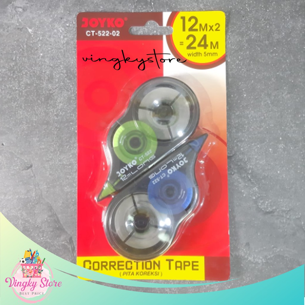 

Tipex Kertas / Correction Tape Joyko CT-522-02