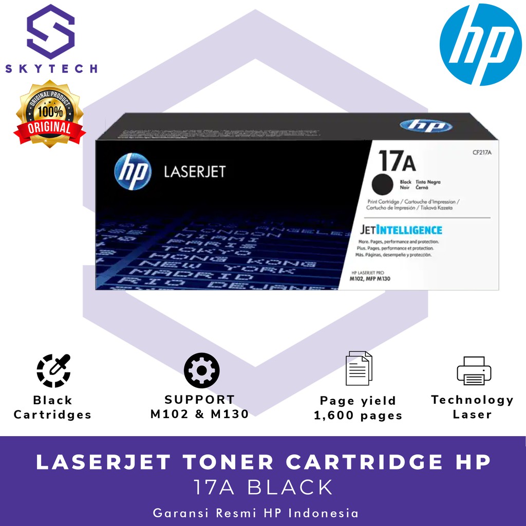 TINTA HP LASERJET 17A TONER CARTRIDGE BLACK ORIGINAL