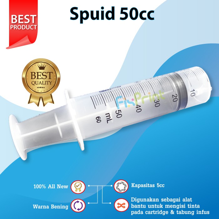 Suntikan Tinta 50ml Syringe Spuid Ukuran 50ml Tanpa Jarum Suntik 50 ml Premium Murah 4.9 50 cc 50cc