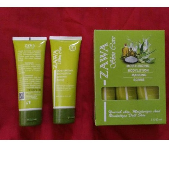 Pemutih Wajah Cream Zawa Skincare BPOM Kemasan Tube 60ml