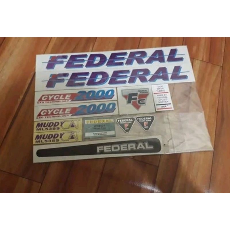 stiker sepeda federal muddycat