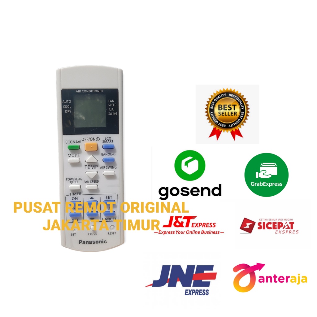 REMOTE REMOT AC PANASONIK ECONAVI ECO SMART  A75C3564 4161