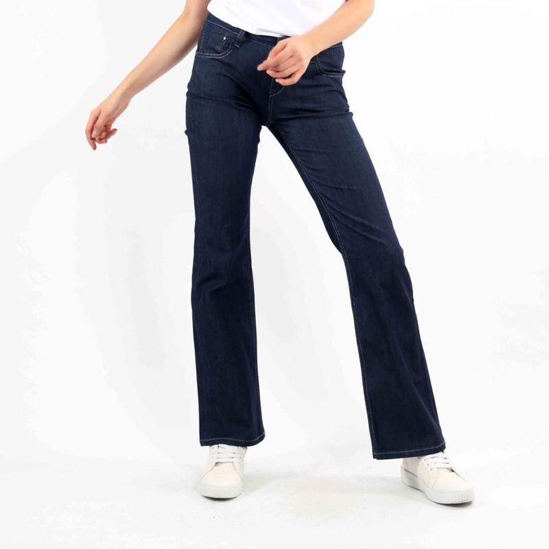 celana jeans panjang cutbray high waist Zg-1148