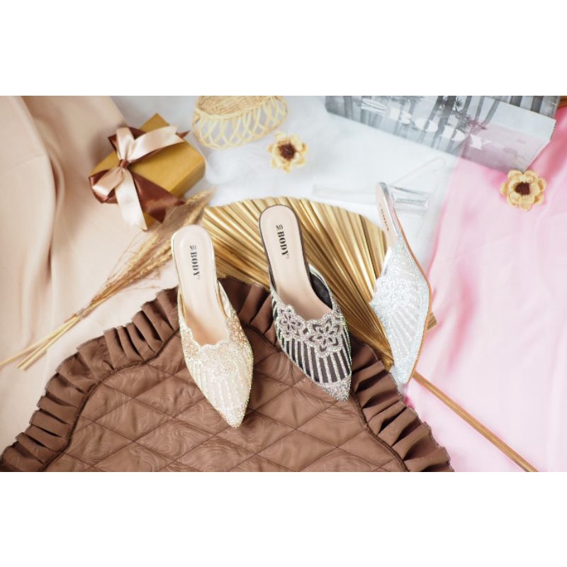 SEPATU SANDAL PESTA WANITA NOBODY 0629 TERBARU BISA COD