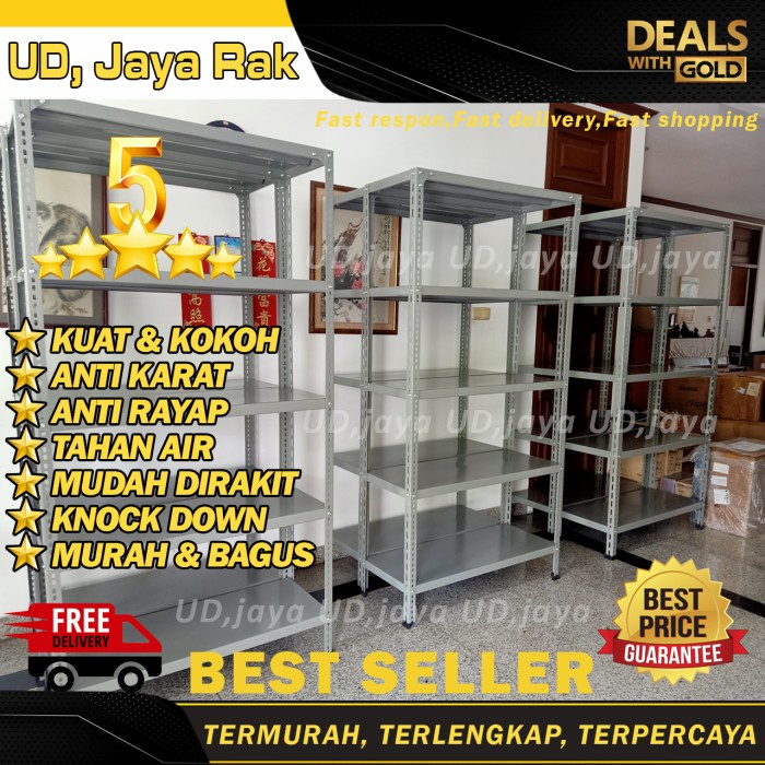 Rak Tanaman - Rak Besi Siku Murah 5 Susun Serbaguna Untuk Tanaman Buku Sparepart