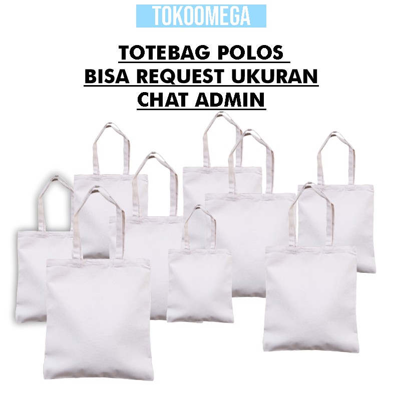 TOTEBAG POLOS BLACU UKURAN 30x40