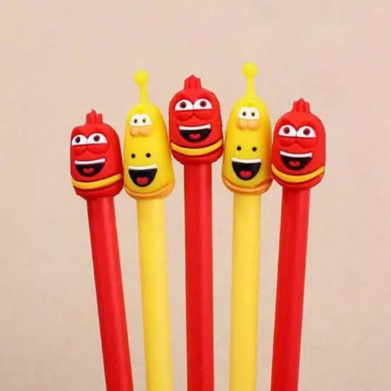 

♥️ Pulpen / Bolpen / Bolpoin Gel Karakter Cacing Larva Lucu Imut ♥️