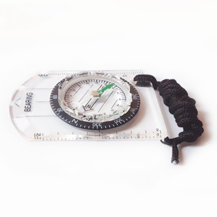 Kompas Penggaris Mini Outdoor Professional Scale Ruler Hiking Survival