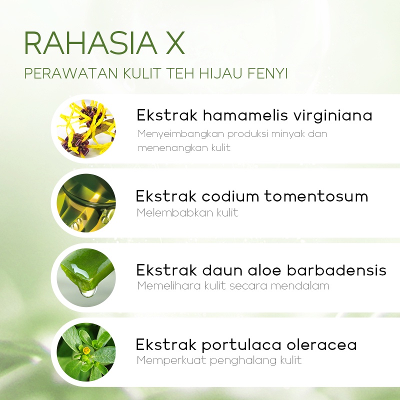 BPOM Fenyi Green Tea Toner Pelembab Perawatan Kulit Wajah Mengurangi Jerawat 100ml