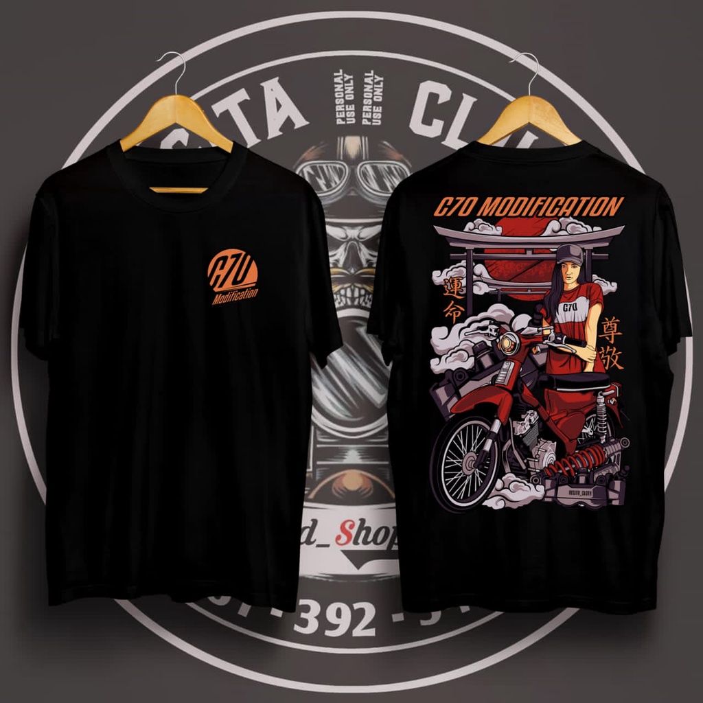 Kaos C70 Modifikasi/kaos c70 distro/kaos motor c70