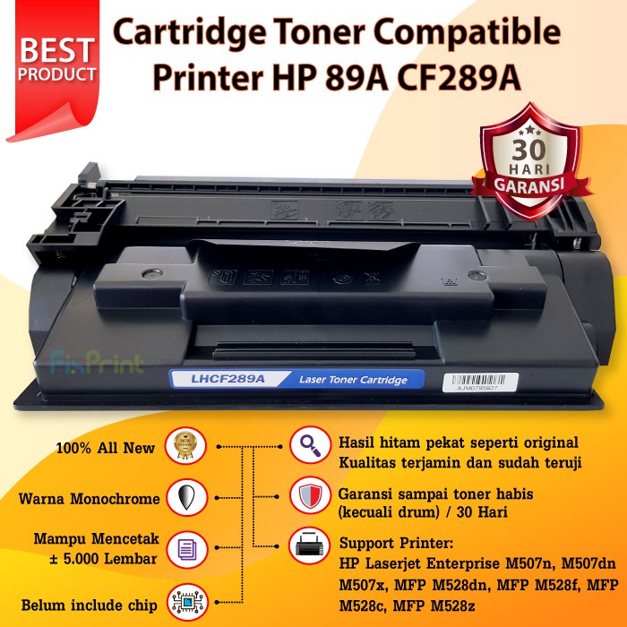 Cartridge Toner Compatible Printer HP 89A CF289A 89 A | Shopee Indonesia