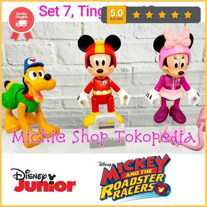 Figure Mickey And The Roadster Racers (Set 7) Minnie Donald Disney Paling Murah