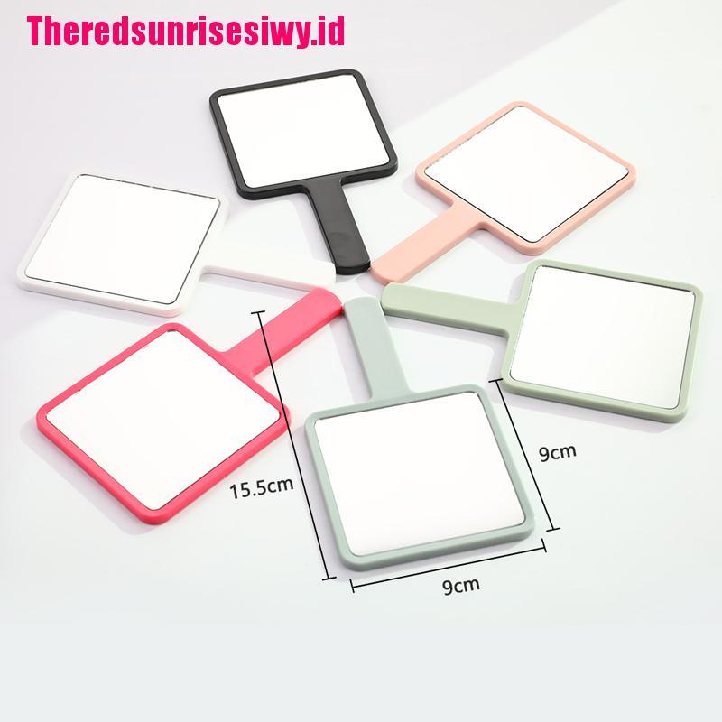 %Home &amp; living%%Handle Mirror Square Makeup Mirror Handheld Vanity Mirror Hand Mirror Makeup