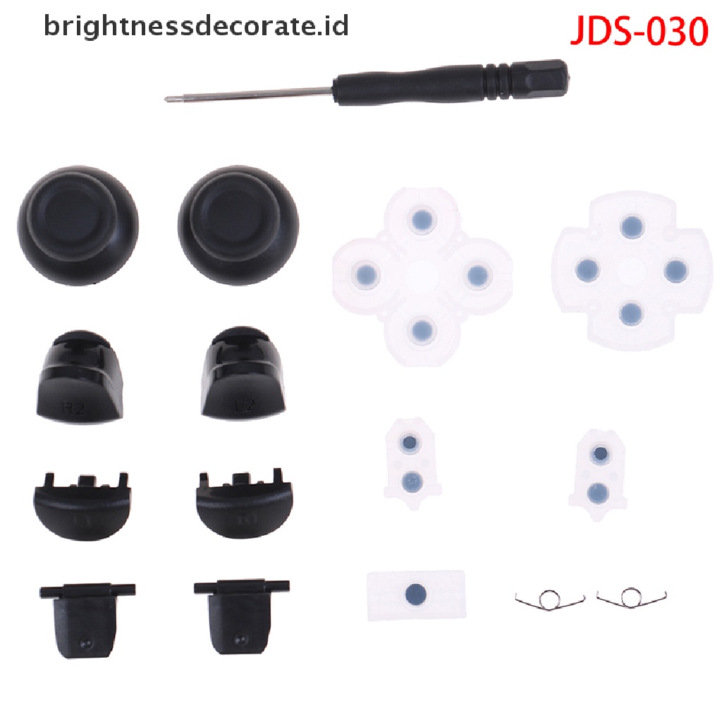 1 Set Tombol Trigger Analog Stick Dan Karet Konduktif Untuk Controller PS4