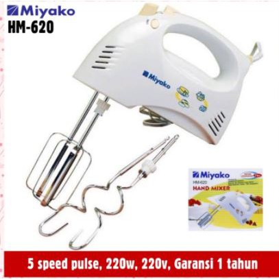 Hand Mixer Miyako HM-620 / Mixer Kue HM 620 / Hand Mixer Murah Miyako HM620