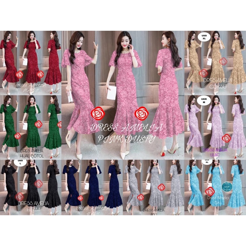 ISTANABAJU89- DRESS BRUKAT MERMAID AMELIA OOTD