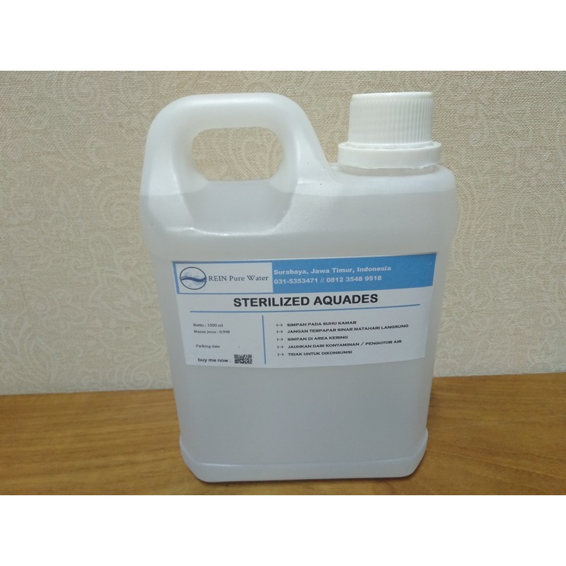 Aquades Steril / Aquadest Steril / Air Murni Steril / H2O Steril