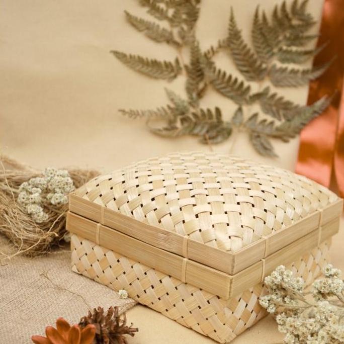 

[COD] BESEK BAMBU EXCLUSIVE 25X25 - SOUVENIR / HAMPERS / SESERAHAN BOX - [COD]